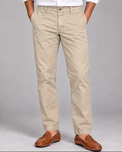 Orvis Vintage Khaki Chino Pants 34x30 | 100% Cotton Southern Preppy Trousers - product listing photo