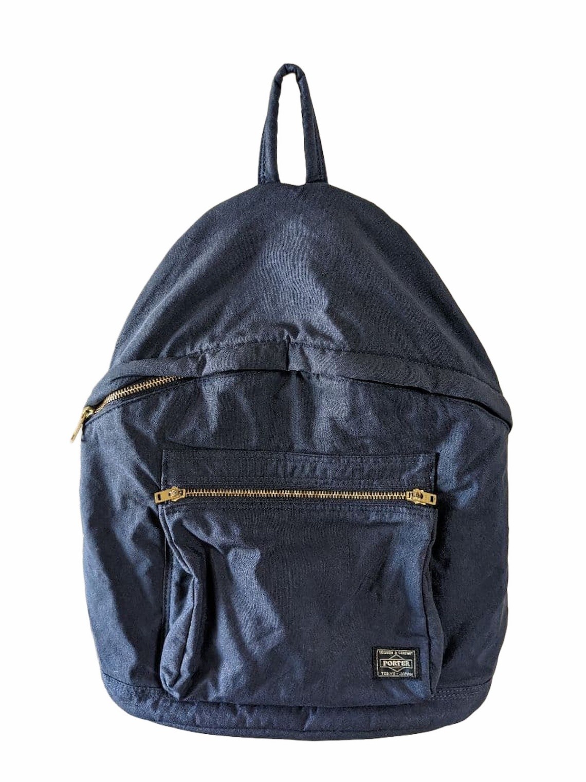 Porter Draft Daypack Navy Canvas Backpack with Fr… - image 1