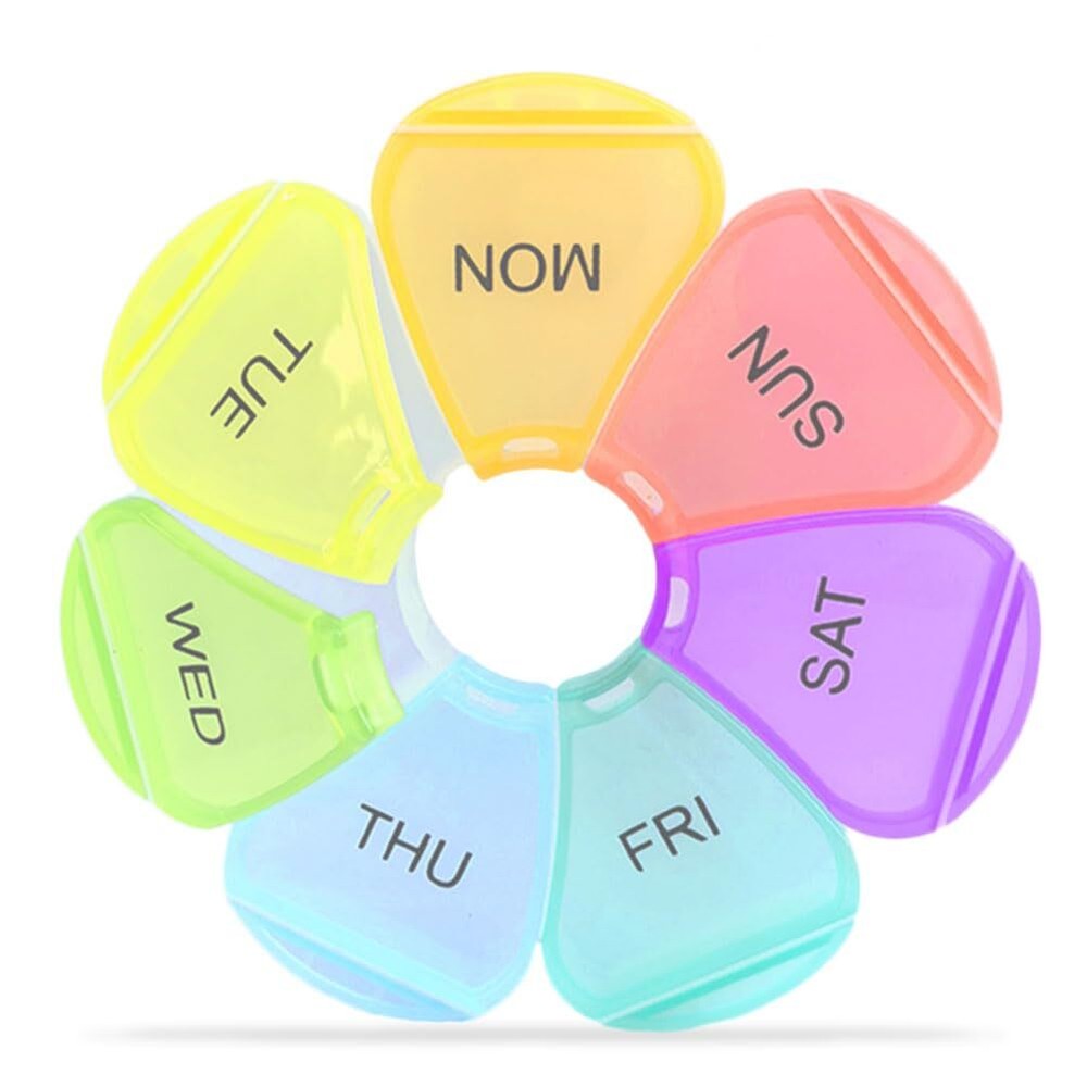 Pill Organizer, Weekly Pill Organizer, Pill Box, Medicine Organizer, Pill Cas...