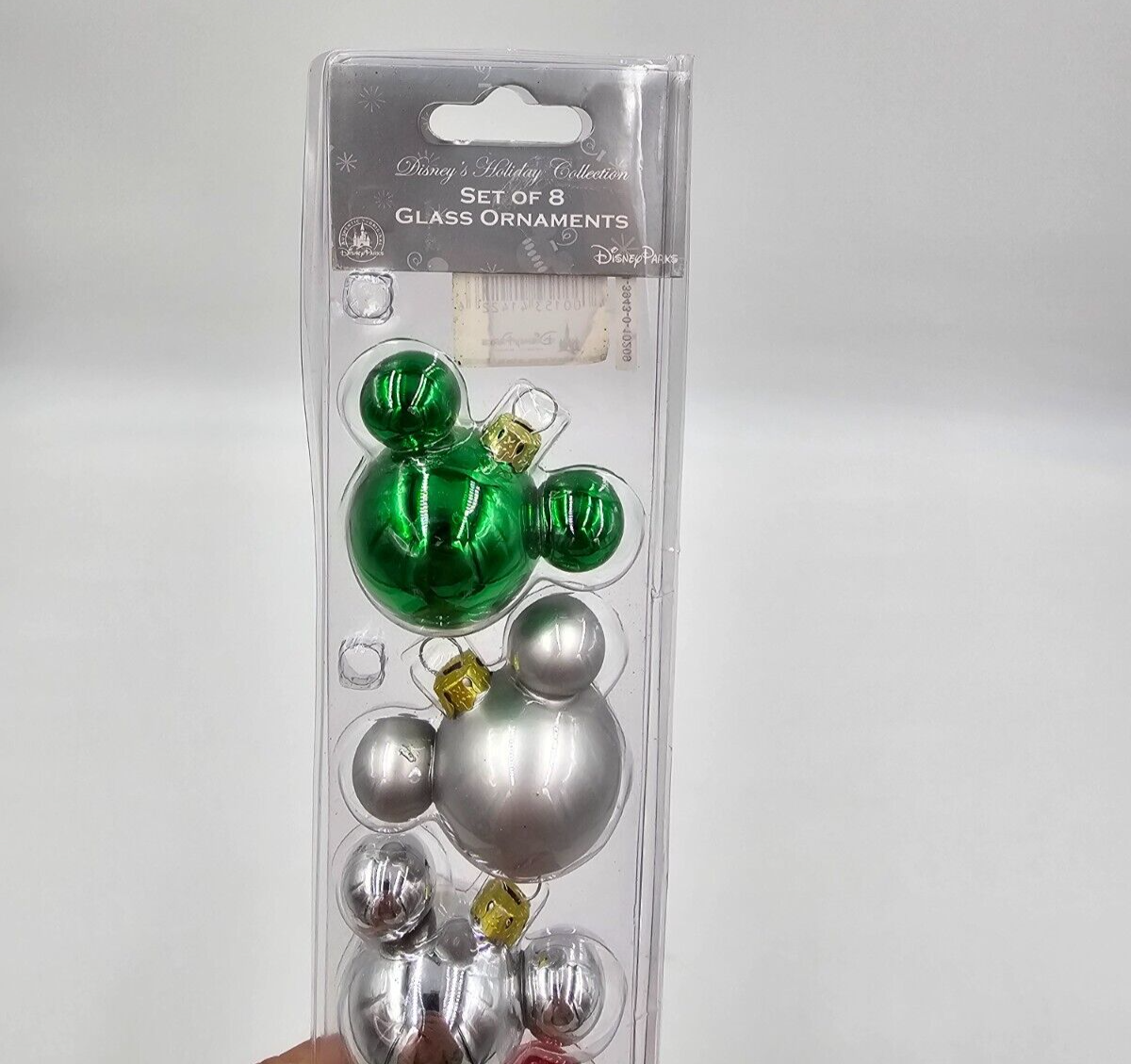 VTG DISNEY PARK DISNEY HOLIDAY COLLECTION GLASS ORNAMENT 8PK | eBay
