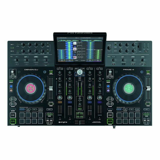 Denon PRIME4XUS Prime 4 4-deck Standalone DJ Controller System with 10"... Denon PRIME4XUS Prime 4 4-deck Standalone DJ Controller System with 10"...