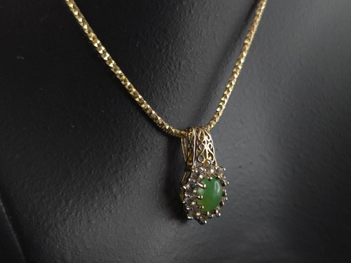Anhänger Silber 925 Gold Jade Topas - elegant & schön funkelnd silver anello - Bild 14 von 23