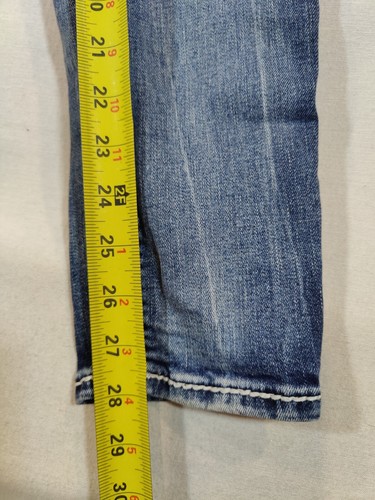 Rock Revival Jeans Womens 28 Mid-Rise Ankle Skinny Embellished Pocket Denim Blue - Picture 9 of 11