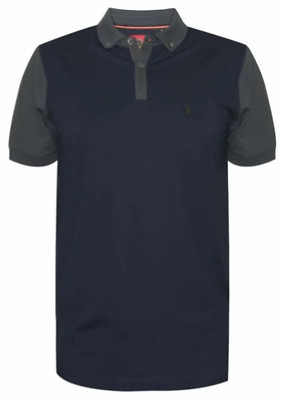 Luke Dark Navy Contrast Terry The Doorman Herren Polo