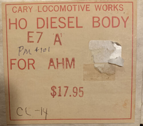 Cary Locomotive Works Ho Scale Diesel Body E7 A Pierre Marquette For AHM CL-14 E - Picture 2 of 2