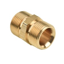 High Pressure Washer Adapter Brass Hose Extension Coupler M22 Male to Male