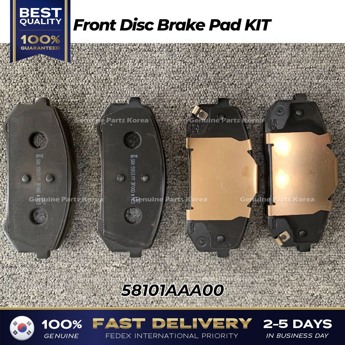 Kit Accessoires Mâchoires De Frein TPF Pour Hyundai/Kia - Réf. 583110U000 - Neuf