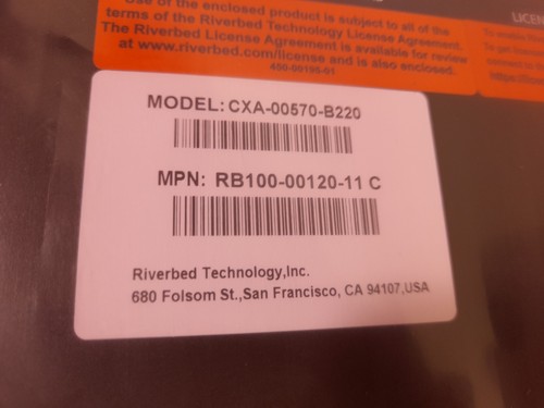 Riverbed Steelhead CX-570 CXA-00570-B120 Network Application Accelerator - Photo 3/3