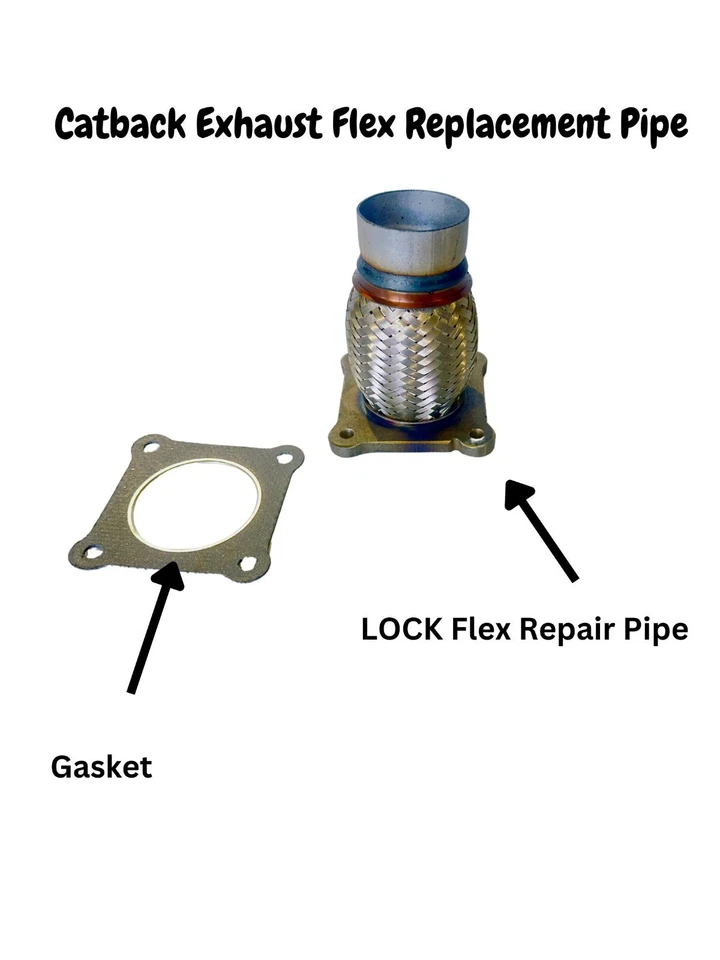 Acoplamiento de tubo de reparación de escape flexible de brida para Sebring Voyager Caravan Routan Neón Foto 3 de 4