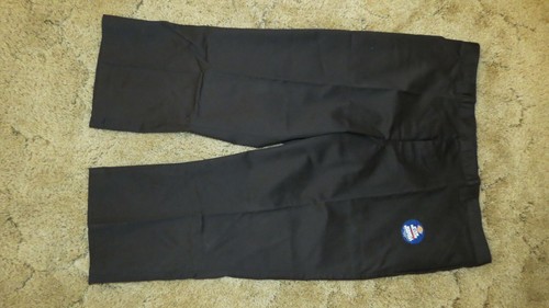 DICKIES Girls Jr Black Uniform Capri Sz 21 Boot Cut Waist 38" x Inseam 22" - Picture 7 of 10