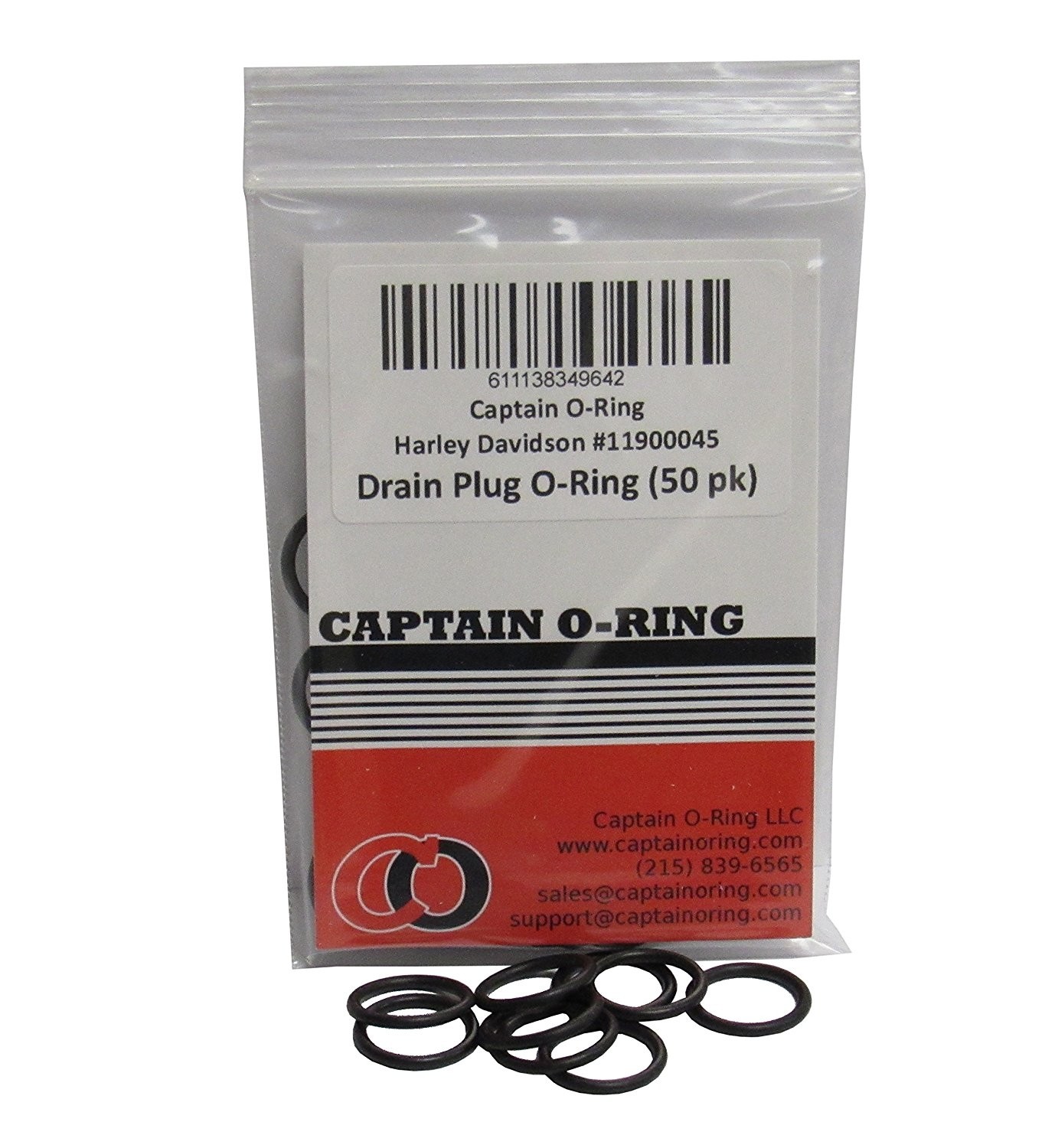 Genuine James Drain Plug O-Ring - ST-11900045-10 For 2017-2020 Harley