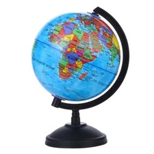 WORLD GLOBE EARTH Map Rotating Geography Ocean Classroom Learning Desktop