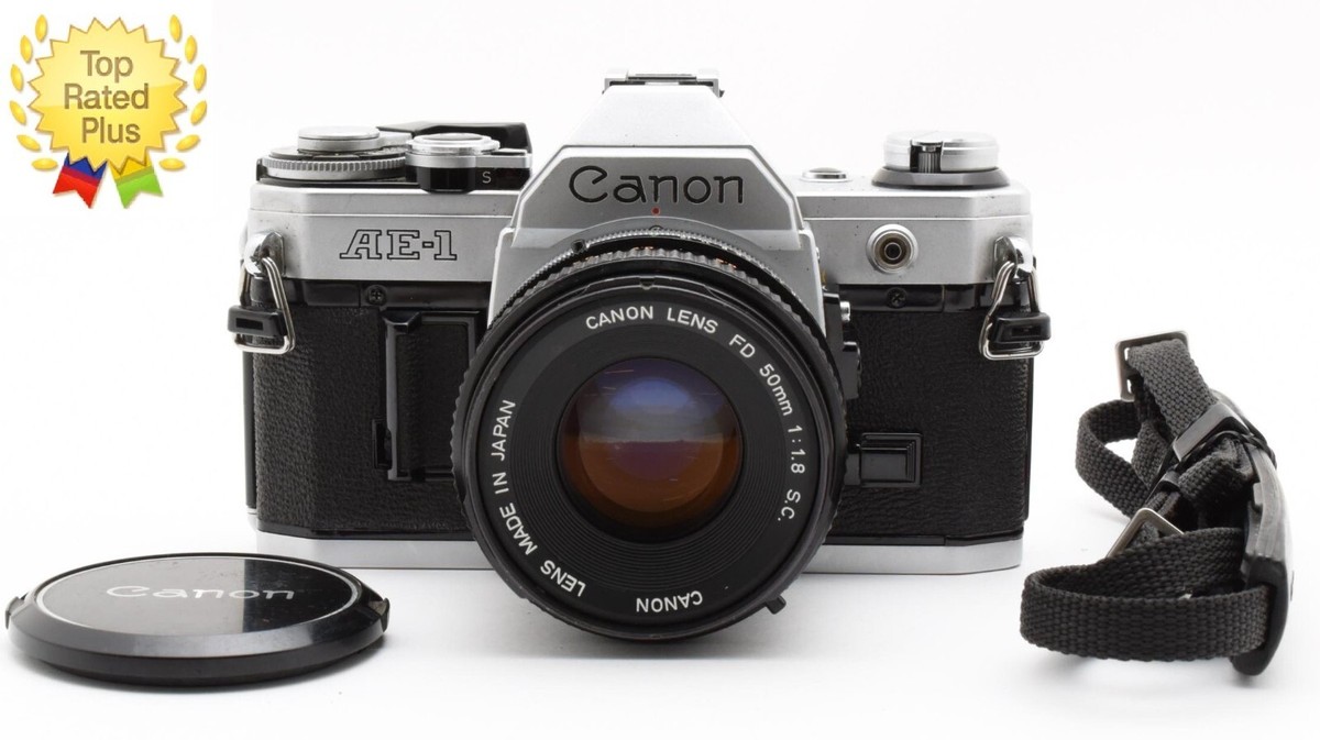 美品 Canon AE-1 + FD 50mm F1.8 S.C. AA3844 Mint-] CANON AE-1 Camera FD 50mm f1.8 S.C From JAPAN | eBay