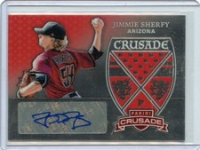 2018 PANINI CRUSADE #CS-JS JIMMIE SHERFY AUTOGRAPH RC, DIAMONDBACKS, 012319