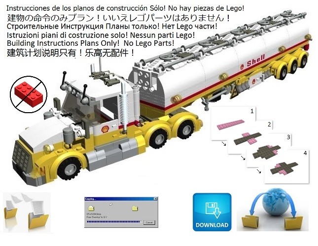 shell lego truck instructions