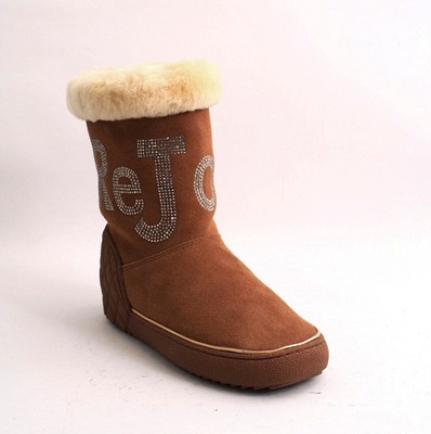 ReJois by Gianni Renzi 119e Camel Suede Sheepskin Ankle Boots 36 / US 6 