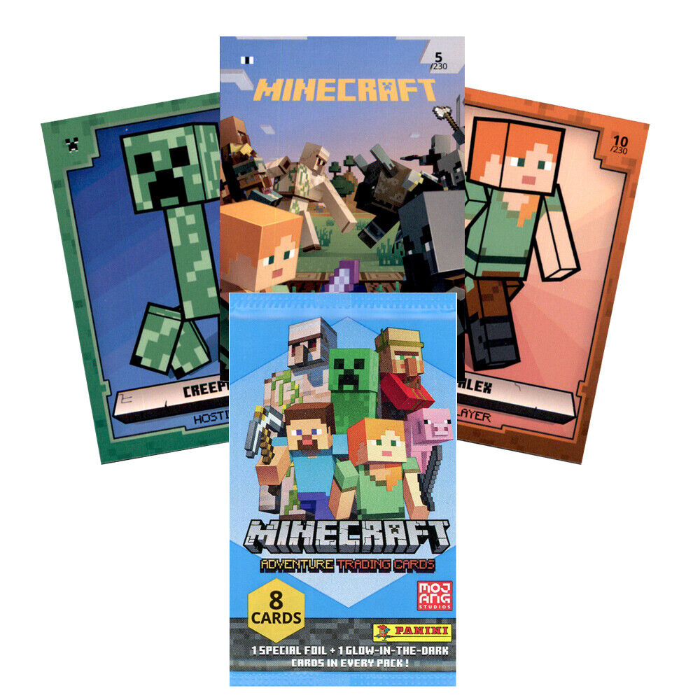 Minecraft Trading Cards Einzelkarten 1-230 + Limitierte zum aussuchen