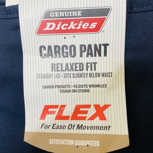 Genuine Dickies Cargo Pants Mens 44x32 Relaxed Fit Straight Leg Flat Front Flex - Picture 6 of 9