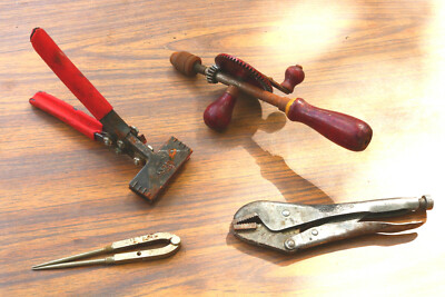 MIXED LOT vintage hand tools Machinist tool Vise Vice Crimper bend Nice gift MA