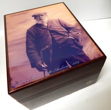 Wooden Lacquer BOX Historic Scottish Golf Tom Morris St. Andrews 1889