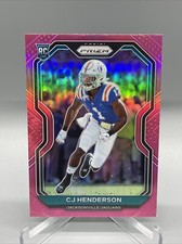 2020 Panini Prizm Football #351 CJ HENDERSON RC Rookie Pink Prizm Parallel