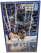FX Schmid Wolf Companions Puzzle 1000 pc Germany New Sealed Vintage 1991