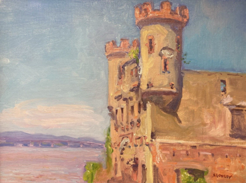 Vintage Original Öl - Plein Air Impressionist Architektur Landschaft - signiert - Bild 2 von 9