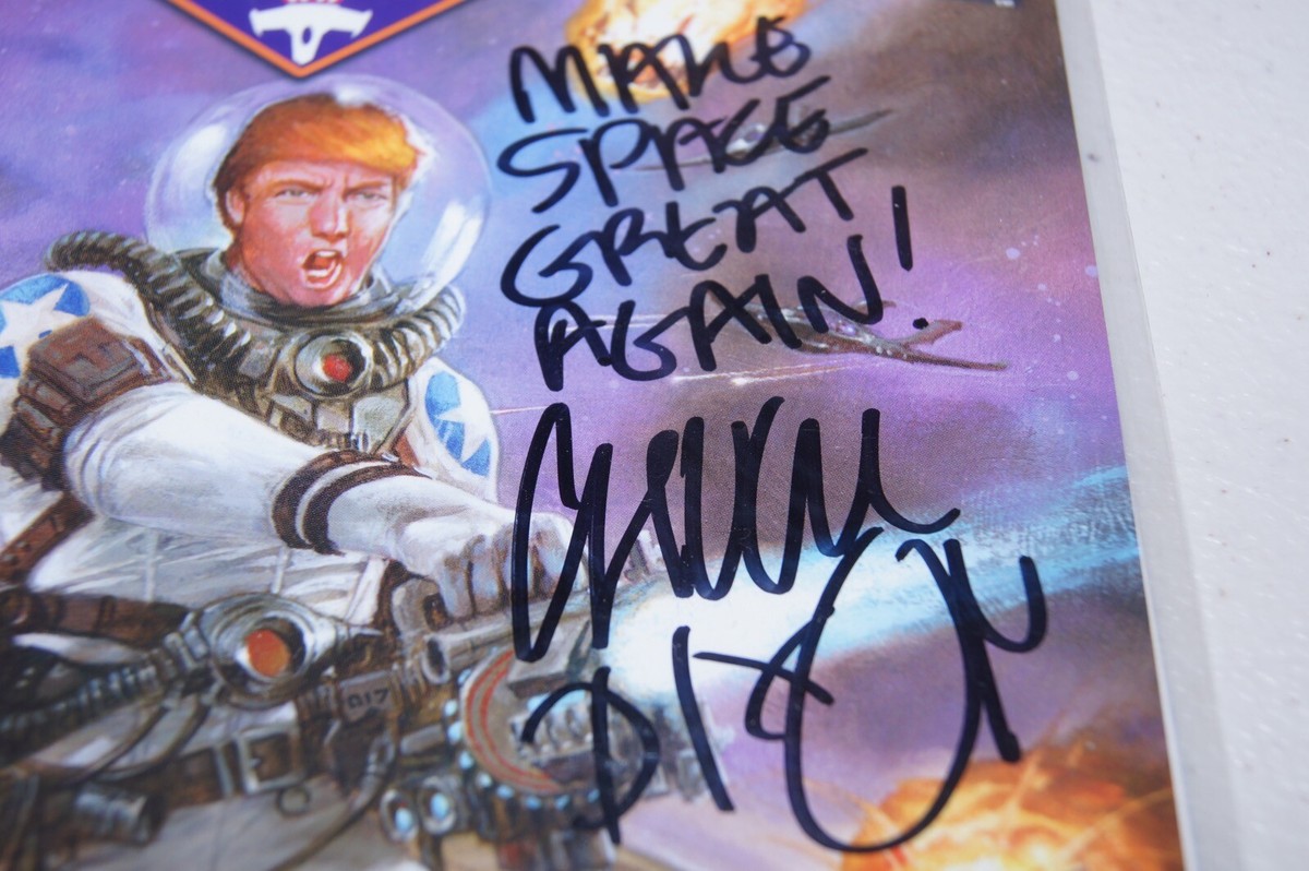 Donald Trump Space Force #1 Trump's Chuck Dixon & Tim Lim SIGNED