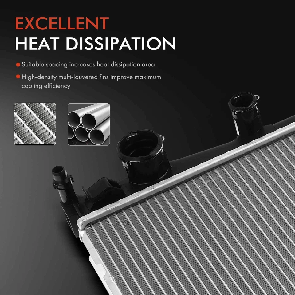 Radiador nuevo para Mercedes-Benz C250 2012-2015 L4 1,8 L SLK350 2012-2016 V6 3,5 L Foto 3 de 4