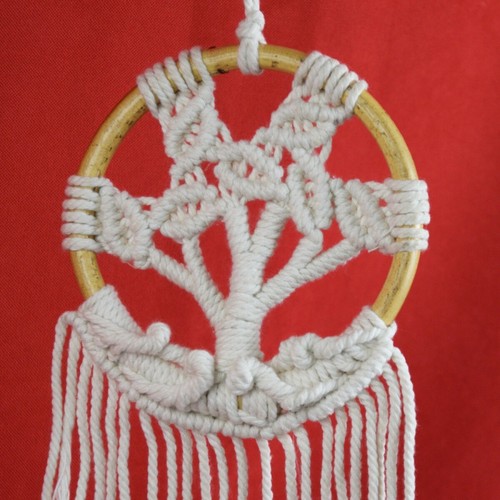Traumfänger Lebensbaum Dreamcatcher Tree of Life 12 x 35 cm - Bild 4 von 7