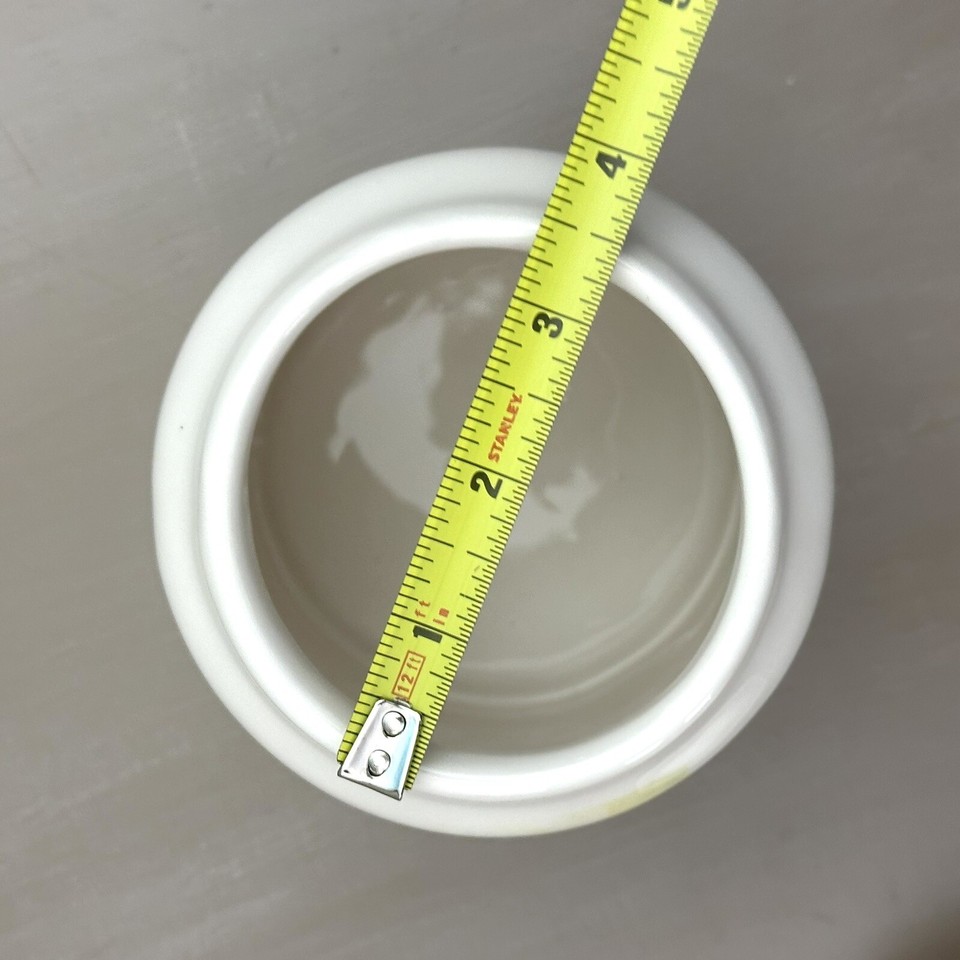 Rae Dunn Winter BEAR TREATS Canister w Lid Bear Wearing Sweater Cookie