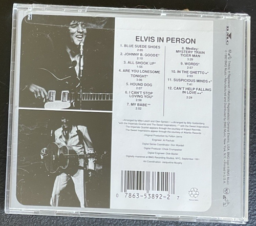 ELVIS in Person at the International Hotel, Las Vegas, Rock'n Roll, BMG 1992 - Picture 2 of 3