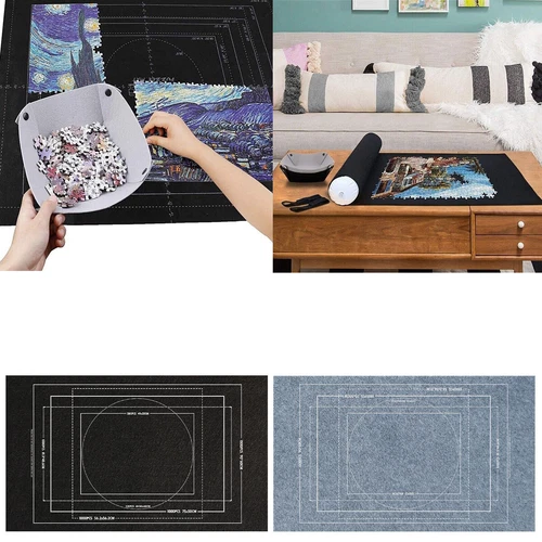 Puzzlematte Puzzleunterlage Tragbare Filz Puzzle Rolle Matte Puzzle 1500 Teile