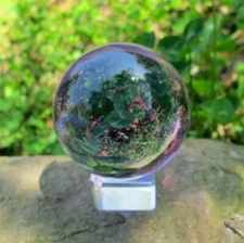 Asian Rare Natural Quartz Clear Magic Crystal Healing Ball Sphere 40mm