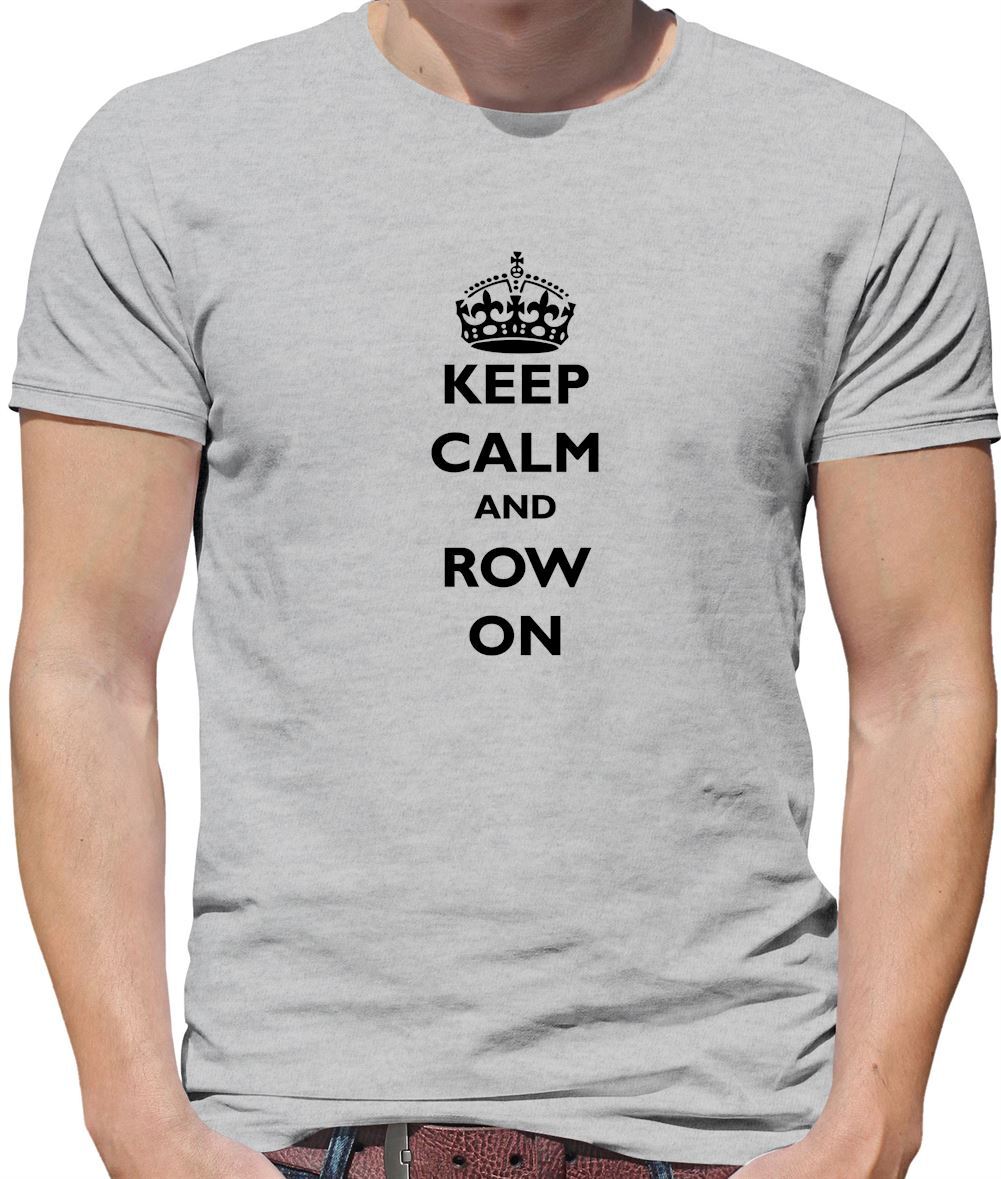 FILA Keep Calm And Row On T shirt da uomo barca kayak canoa canoa per canoa
