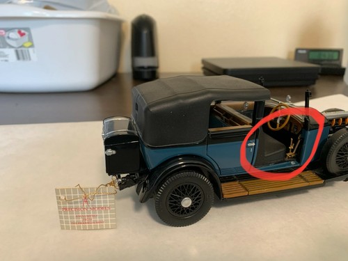 Rolls-Royce Phantom I Cabriolet de Ville 1929 escala 1:24 Franklin Mint, antiguo. - Imagen 10 de 12