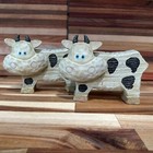 Two Charming Bovine Cow Figurines - Countrycore - 4.5” x 6” x 2.25”