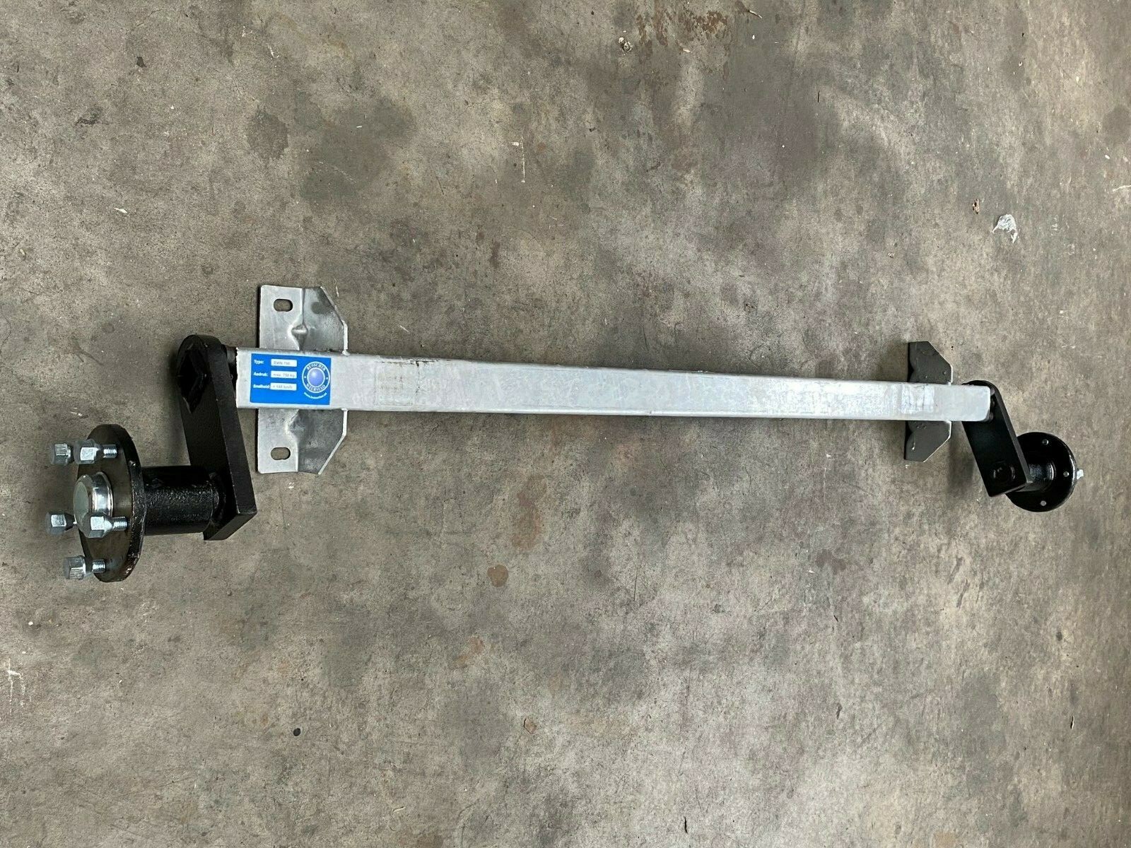 750 Kg AnhäNger Achse Bwn | AM:1200 Gummifeder Ungebremst / 2*4 Lagers AS:5*112-image