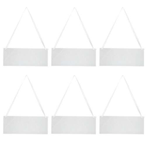 6 Pcs White Acrylic Reserved Signboard Wedding Hanging Signs for - Afbeelding 1 van 11
