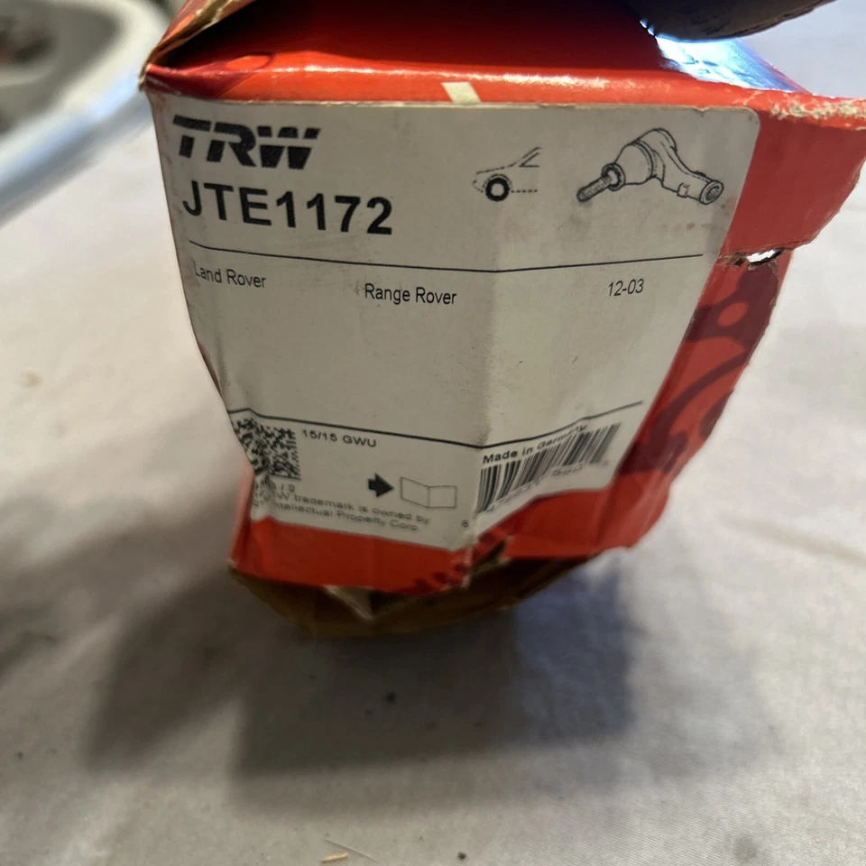 NUEVO EXTREMO DE BARRA DE DIRECCIÓN TRW JTE1172 PARA LAND ROVER RANGE ROVER 2003-2012 Foto 4 de 4
