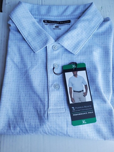 Pebble Beach Men's Dry-Luxe Performance Golf Polo Shirt - Picture 74 of 82