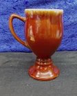 hull pottery brown drip mug