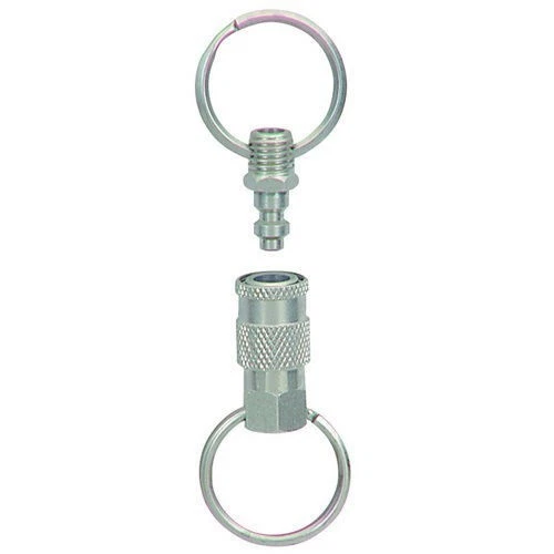 Two Piece Quick Release Key Ring - Small Size Air Coupler