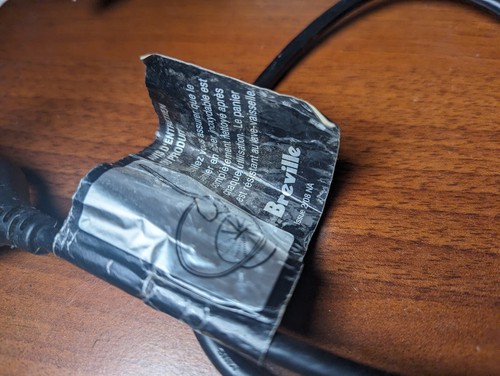 Genuine Breville Juice Power Cord Cable Connector Replacement Part from BJE510XL - Picture 5 of 5