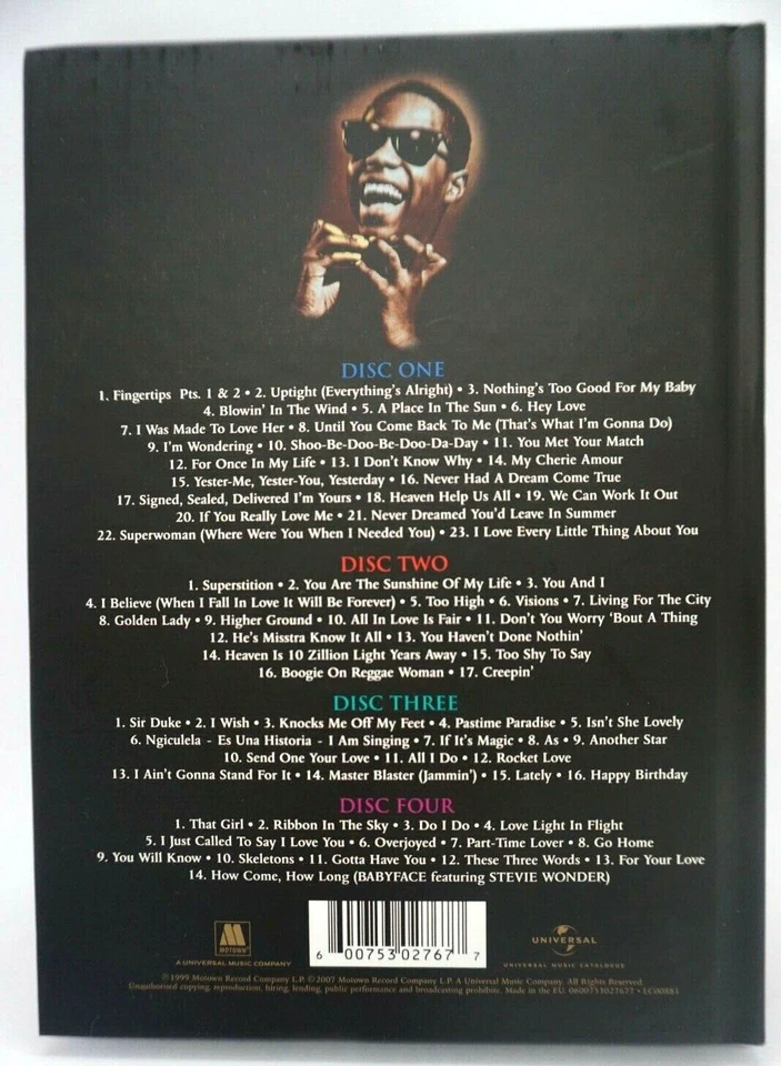 Stevie Wonder - At The Close Of A Century - 4CD Book BOX SET  - Image 2 of 4