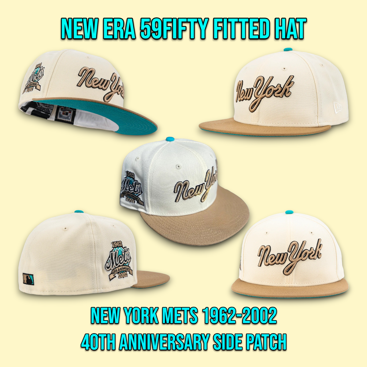 ニューエラGAME NEW YORK METS 40TH 59FIFTY New York Mets 40th Anniversary Patch New Era 59Fifty Fitted