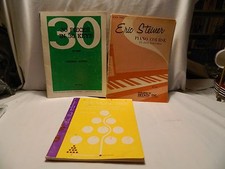3 VINTAGE BEGINNERS PIANO BOOKS