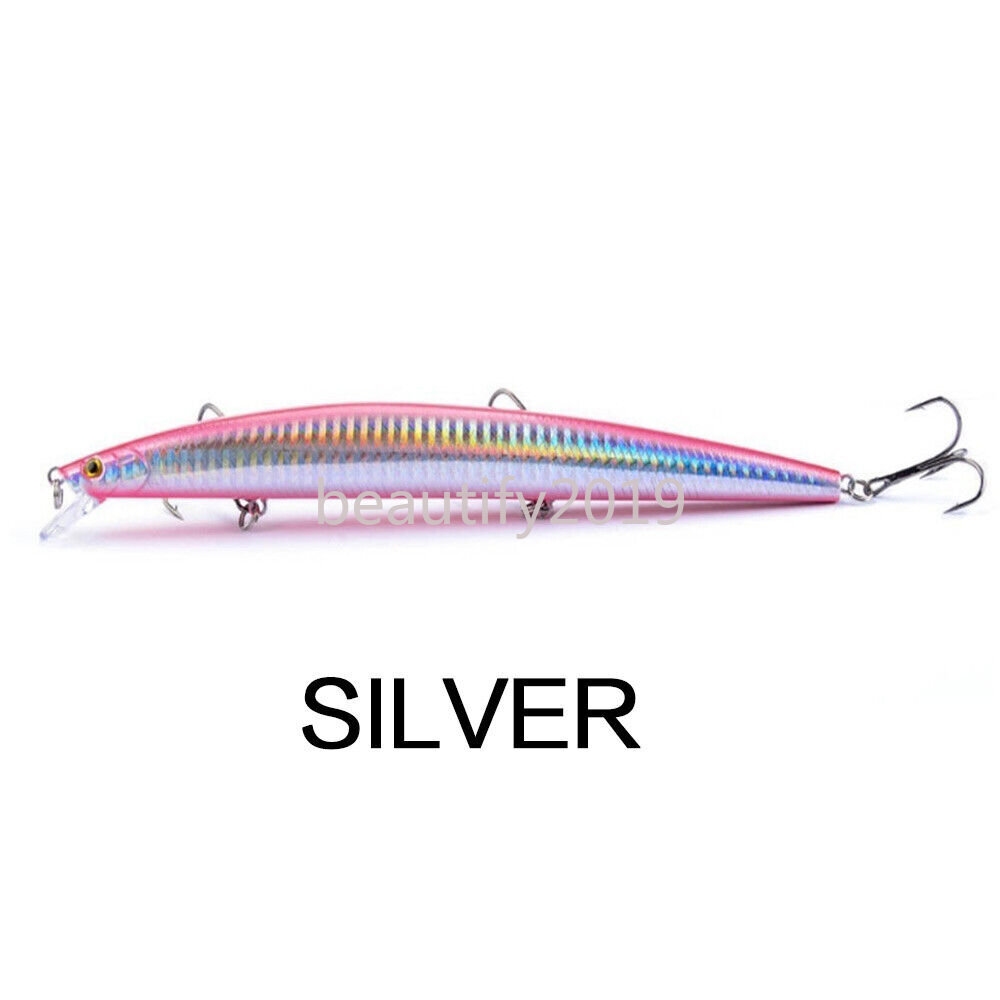 5PCS Minnow Fishing Lures 18cm/24g Crankbaits Wobbler Swimbait Saltwater Lures - Image 10