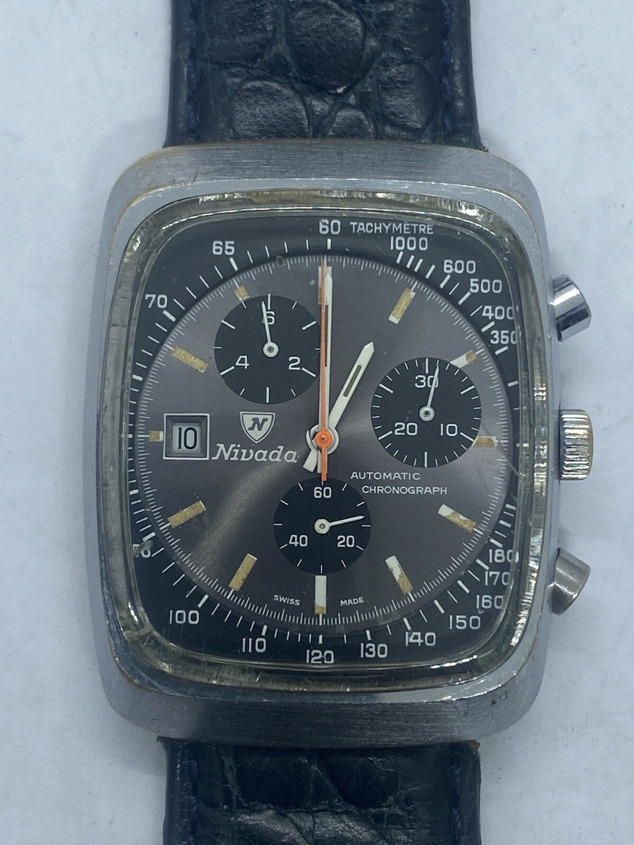 Vintage Nivada Automatic Chronograph ( TDBK Cal.1369 ) Ultra Rare