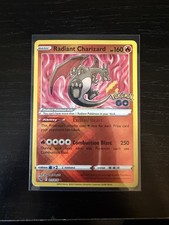 2022 Pokémon TCG Radiant Charizard Holo Rare Card Pokemon Go 011/078